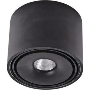 LED Stropní přisazené svítidlo AZzardo Boston Tube black AZ3468 10W 810lm 3000K IP20 8,2cm černé stmívatelné