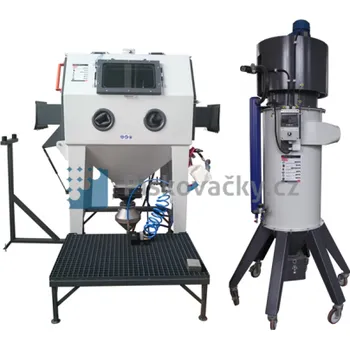 dílenský stroj Balíček-Soubor zařízení: Průmyslová pískovací kabina+Průmyslový, cyklónový odsavač B-SZ-PKPOJ