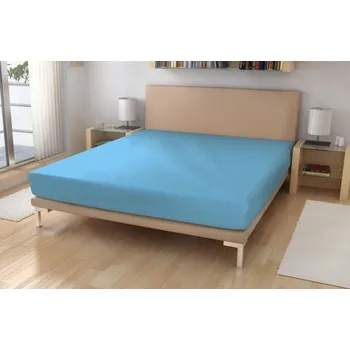 Prostěradlo jersey č.24 nebesky modrá 90x200