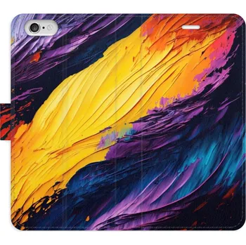 Pouzdro na mobilní telefon Flipové pouzdro iSaprio - Fire Paint - iPhone 6/6S