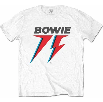 Pánské tričko David Bowie tričko, 75th Logo White, pánské XL
