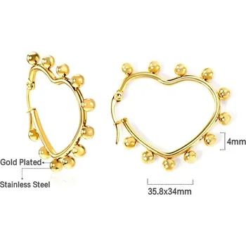 Náušnice Luxusní náušnice ve zlaté barvě - 133G