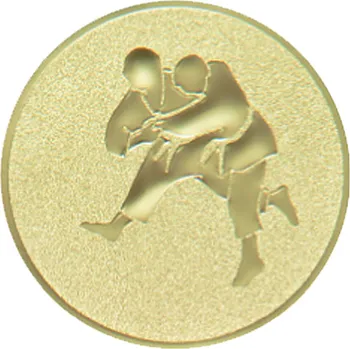 Emblém judo, pr. 50 mm, zlato