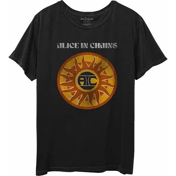 Pánská móda Alice in Chains tričko, Circle Sun Vintage Black, pánské XXL