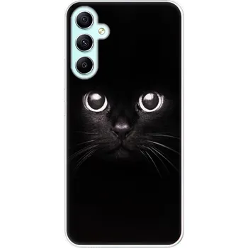 Pouzdro na mobilní telefon Odolné silikonové pouzdro iSaprio - Black Cat - Samsung Galaxy A34 5G