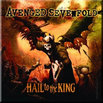 Dekorativní magnet Avenged Sevenfold magnet na lednici 75mm x 75mm, Hail to the King