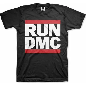 Pánská móda Run DMC tričko, Logo Black, pánské M