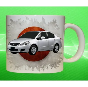 hrnek Suzuki SX4 Sedan 150 ml (hrneček s osobním autem Suzuki)