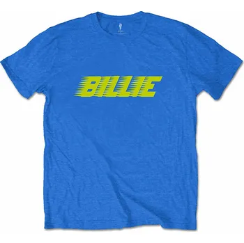 Pánská móda Billie Eilish tričko, Racer Logo Blue, pánské S