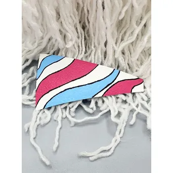 Kožená spona do vlasů barevná č.7