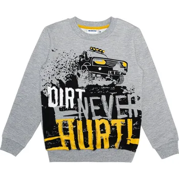 Chlapecká mikina Chlapecká mikina - Winkiki WJB 02897, šedá / auto Barva: Šedá, Velikost: 128