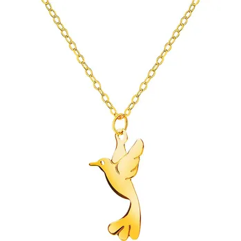 Náhrdelník Zlatý náhrdelník, anker - pták - AP533-0177