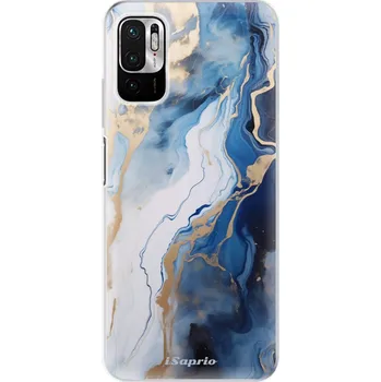 Pouzdro na mobilní telefon Odolné silikonové pouzdro iSaprio - Blue White Marble - Xiaomi Redmi Note 10 5G