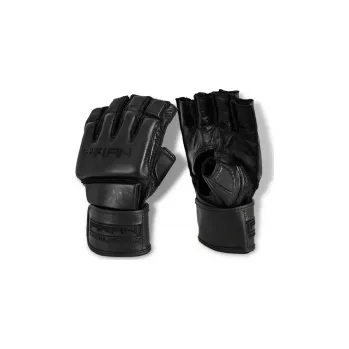 Boxerské rukavice Bezprsté boxerské rukavice Grappling PRO "All Black"