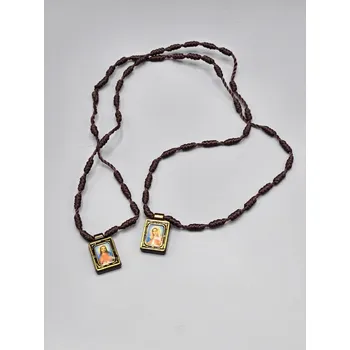 Růženec Růženec č. 39 šňůrkový drhaný náhrdelník / náramek