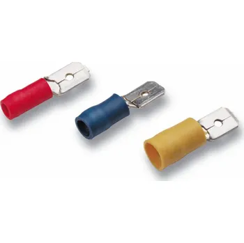 Kabelové oko CIMCO Izolovaný konektor Cu 0,5-1/2,8x0,8 mm, červený (100 ks) 180286