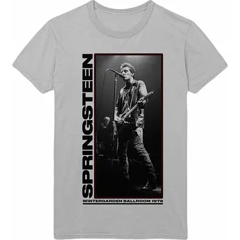 Bruce Springsteen tričko, Wintergarden Photo Grey, pánské L