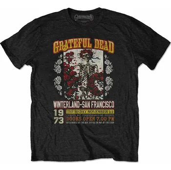 Pánské tričko Grateful Dead tričko, San Francisco Eco-Tee Black, pánské S