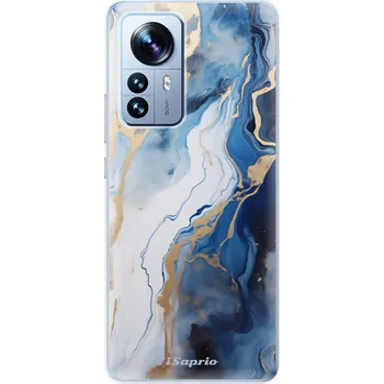 Pouzdro na mobilní telefon Odolné silikonové pouzdro iSaprio - Blue White Marble - Xiaomi 12 Pro