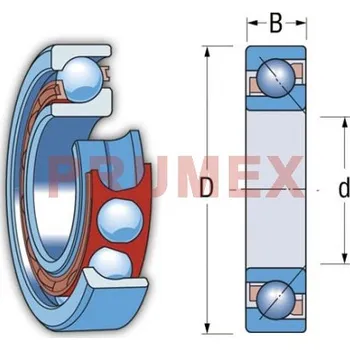 KINEX 7215 B kuličkové ložisko s kosoúhlým stykem
