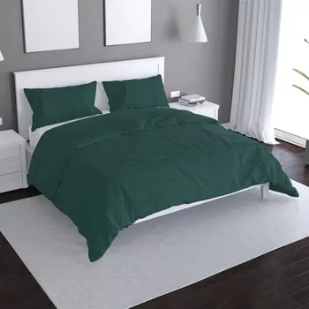 Povlečení Saténové povlečení Lesní zelená 2 - Sablio - 140x220 / 90x70