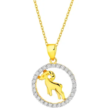 Přívěsek Zlatý přívěsek se zirkony - Beran - AP525-9259