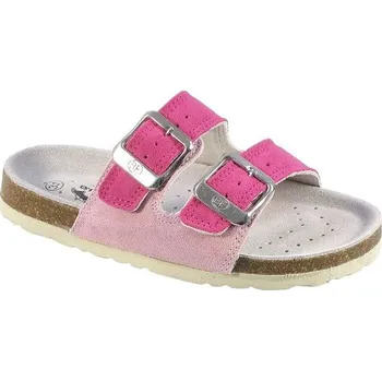 Dívčí baleríny Pantofle dětská Big Fish kůže/ RŮŽOVÁ FX-513-15-99 - 31