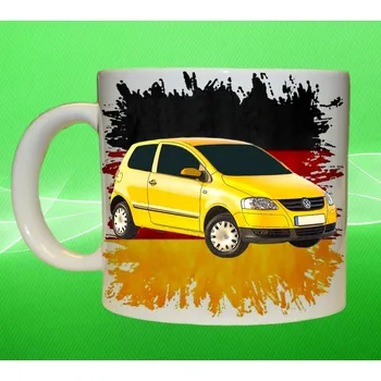 hrnek Volkswagen Fox 75ml (hrneček s osobním autem Volkswagen )