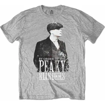 Pánská móda Peaky Blinders tričko, Grey Character, pánské XL