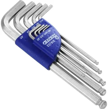 Klíč Sada zástr. klíčů šest. palcových prodl. s kul. - 9dílná - TONA EXPERT