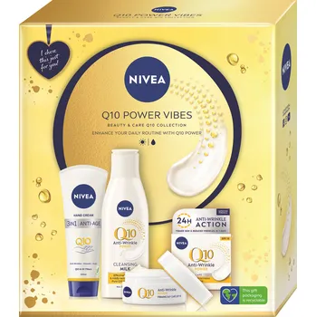 Nivea Q10 Power Vibes dárková sada péče proti stárnutí pleti Kosmetická sada Nivea Q10 Power Vibes dárková sada péče proti stárnutí pleti