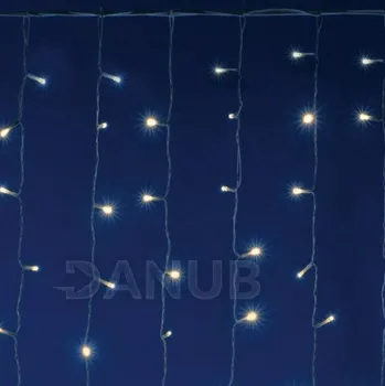 LED trubice Home by Somogyi Vánoční LED světelná záclona na spojování venkovní - závěs - 600LED - 2x3m Teplá bílá