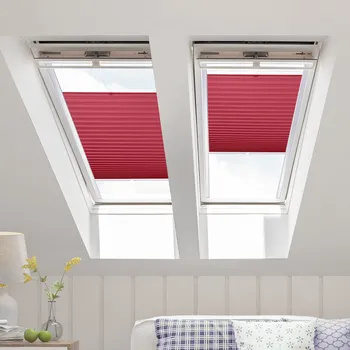 Roleta FOA Plisé roleta na střešní okna, s profilem Decor, Stínicí, Červená, P 10794 , 20 x 110 cm