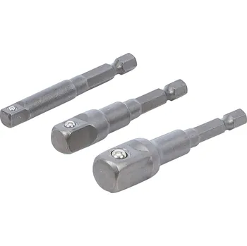 Vrtačka BGS 9685, Sada adaptérů pro vrtačky | vnější šestihran 6,3 mm (1/4") | vnější šestihran 6,3 mm (1/4"), 10 mm (3/8"), 12,5 mm (1/2"), 3dílná