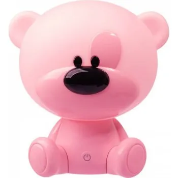 Stojací lampa Dětská noční lampa LED MEDVÍDEK Polux, 2,5W - růžová