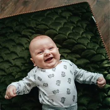 Dětská deka Lily is sailing Deka Khaki Velikost: 0-3 let: 70 x 90 cm