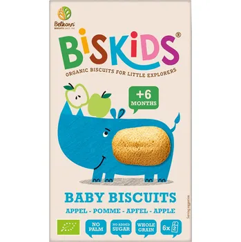 Belkorn BISkids dětské sušenky s jablečnou šťávou BIO 120 g