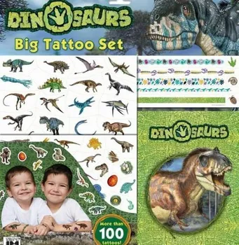 Odstranitelné tetování JIRI MODELS Velký set s tetováním 100 ks dinosauři