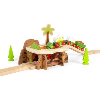 Vláček a vláčkodráha Bigjigs Rail Tunel lávová jáma