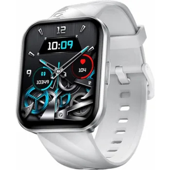 Chytré hodinky Chytré hodinky KU6 META 1,96 palce 260 mAh stříbrné