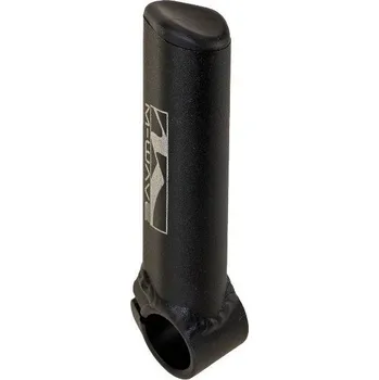 Rohy na řídítka Rohy M-Wave ALU krátké anatomické s prolisem na palec barva černá mat