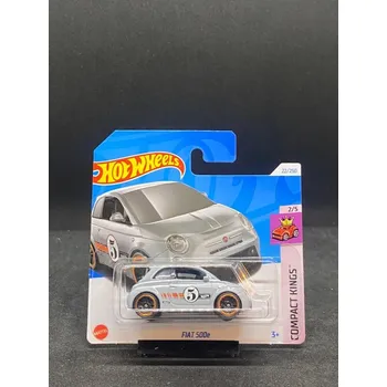 autíčko Hot Wheels - Fiat 500e grey ZE SBÍRKY
