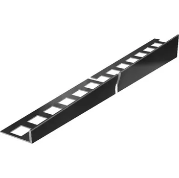 Obklad ACARA Lišta spádová excellent, levá, nerez černá, v: 10mm, v2: 6-23mm, d: 1m