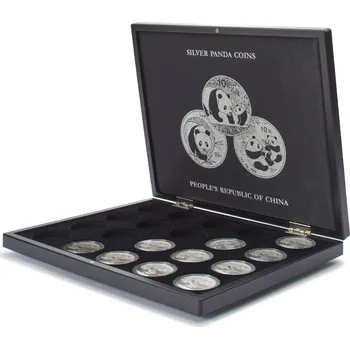 Černá krabička pro 20 mincí o váze 1 Oz - Chinese Panda