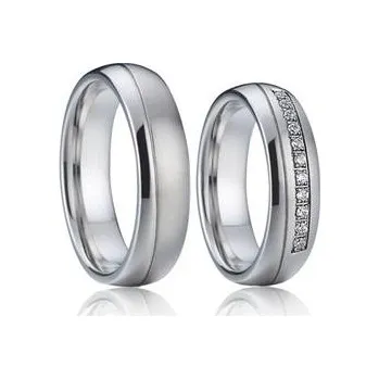Prsten AN1001 AN1001 Snubní prsteny chirurgická ocel - pár