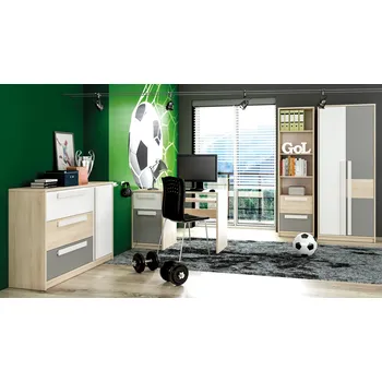 Dětská skříň Dětská sestava šedá DROP