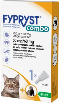 Antiparazitikum pro kočku KRKA Fypryst Combo Spot-On pro kočky 0,5 ml
