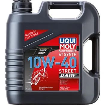 Motorový olej LIQUI MOLY Motorbike 4T 10W40 Street race, plně syntetický motorový olej 4 l