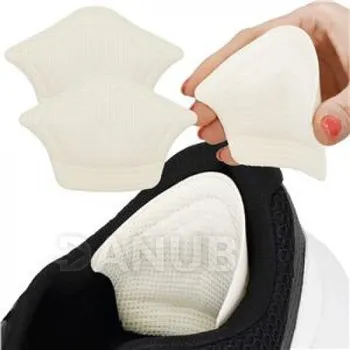 Samolepicí pěnové polštářky do bot - za patu - 2 ks - béžové