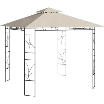 Zahradní altán vidaXL Altán 3 x 3 x 2,7 m 160 g/m² [313914] Barva: krémová